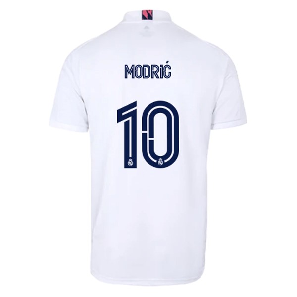 Camiseta Real Madrid 1ª NO.10 Modric 2020-2021 Blanco